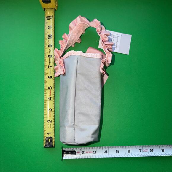 Insulated Lunch Drink Bag Tote Pink Ribbon Cottage Coquette Whimsy Japan Lolita - Picture 4 of 6